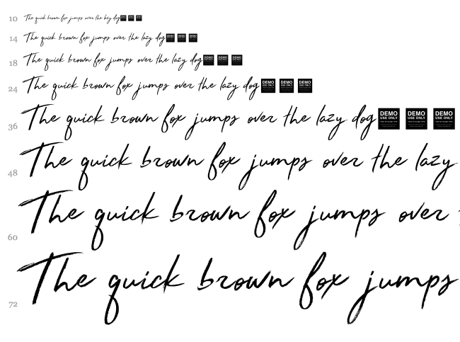 Stay Rad font waterfall